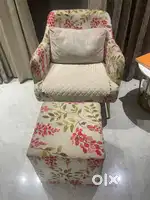 Rest chair with foot rest