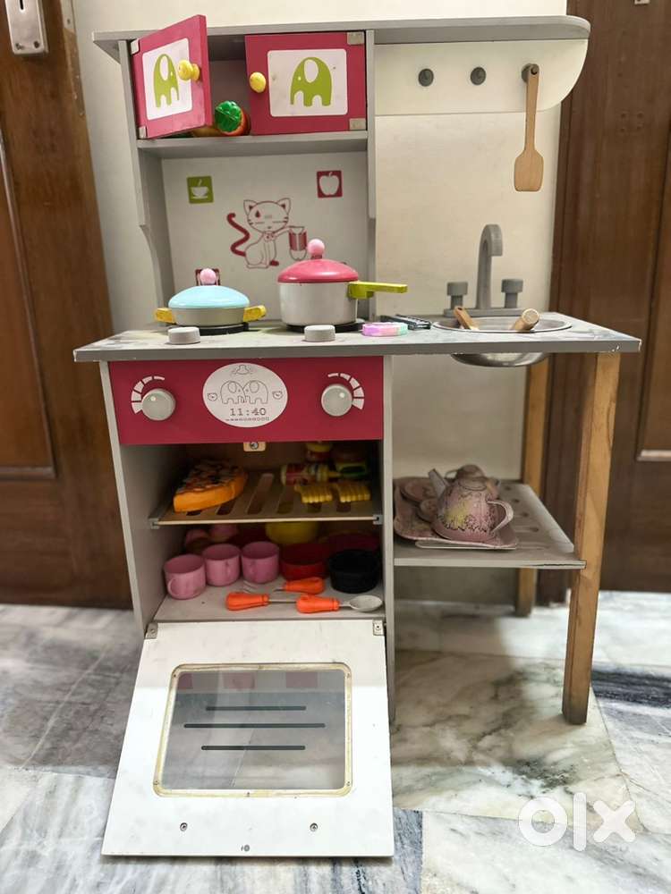 wooden kitchen set for girls