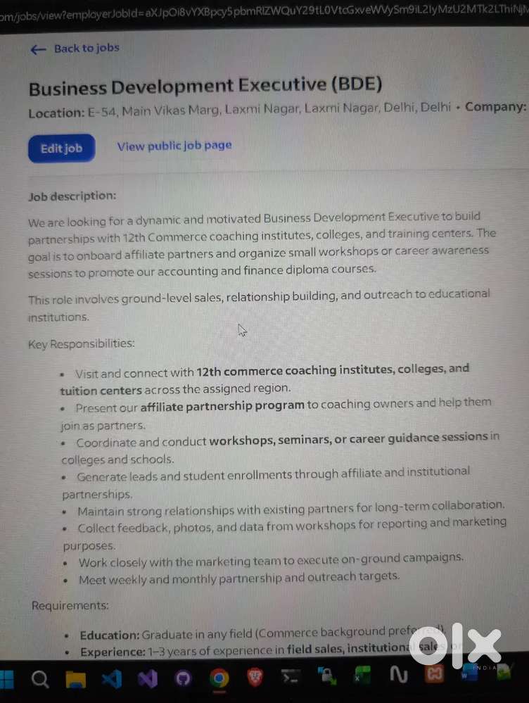 Sales executive field