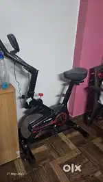 Kobo Imported Exercise Spin Bike with 6 Kg Flywheel and Max 120 Kg Blk