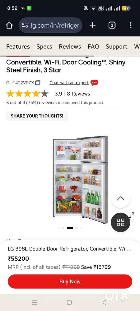 Lg refrigerator