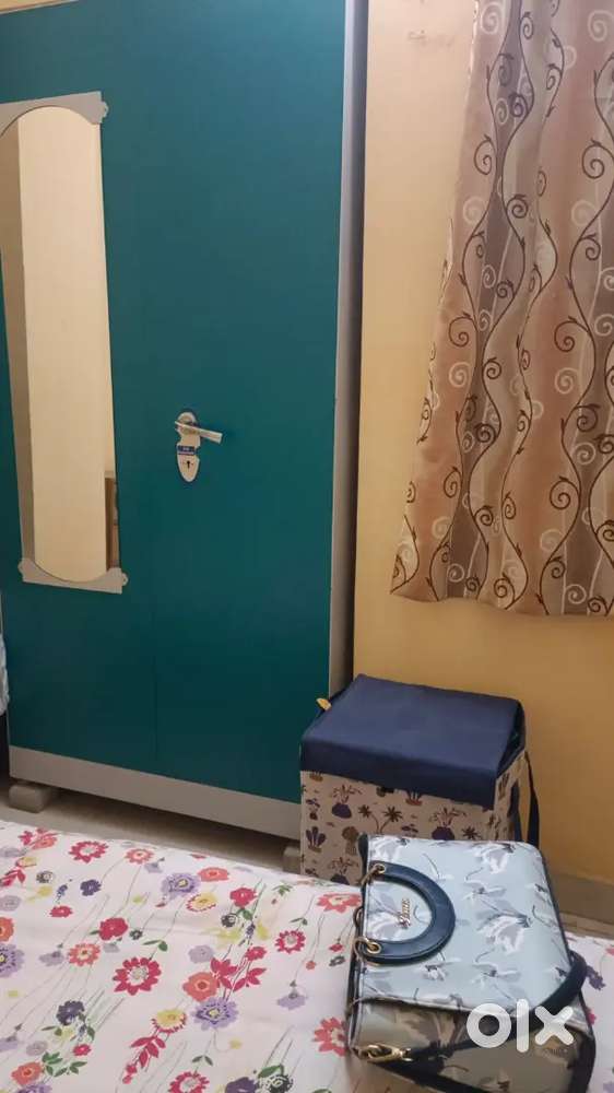 Steel Almirah & double Diwan bed