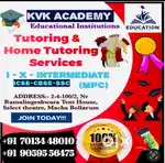 Offline (at students Home) and Online Tutoring Services - KVK Academy