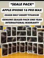 IPhone 16 Pro Max & 16 Pro 128Gb 256Gb All Varaints USA Full Warranty