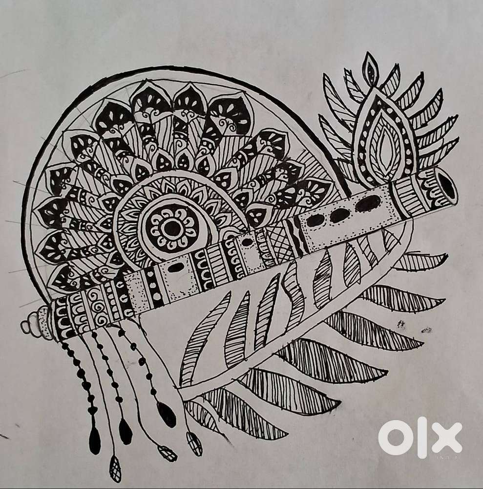 Flute mandala art