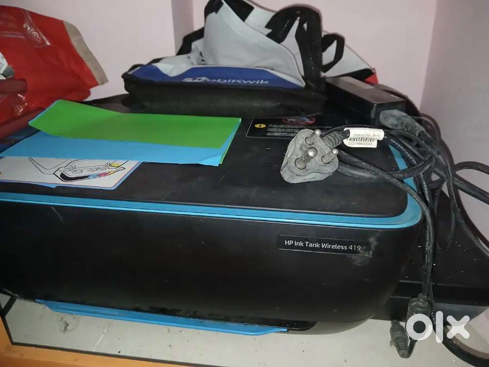 Lenovo laptop ,hp printer and Epson printer with wife and scanner