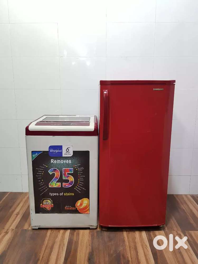 Samsung 190 ltrs beauty plus and washing machine