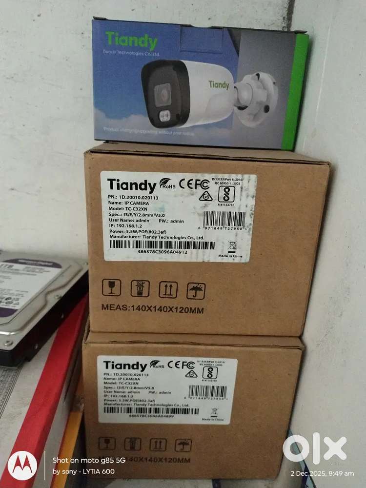 Brand new Tiandy ip 2mp night vision dome.