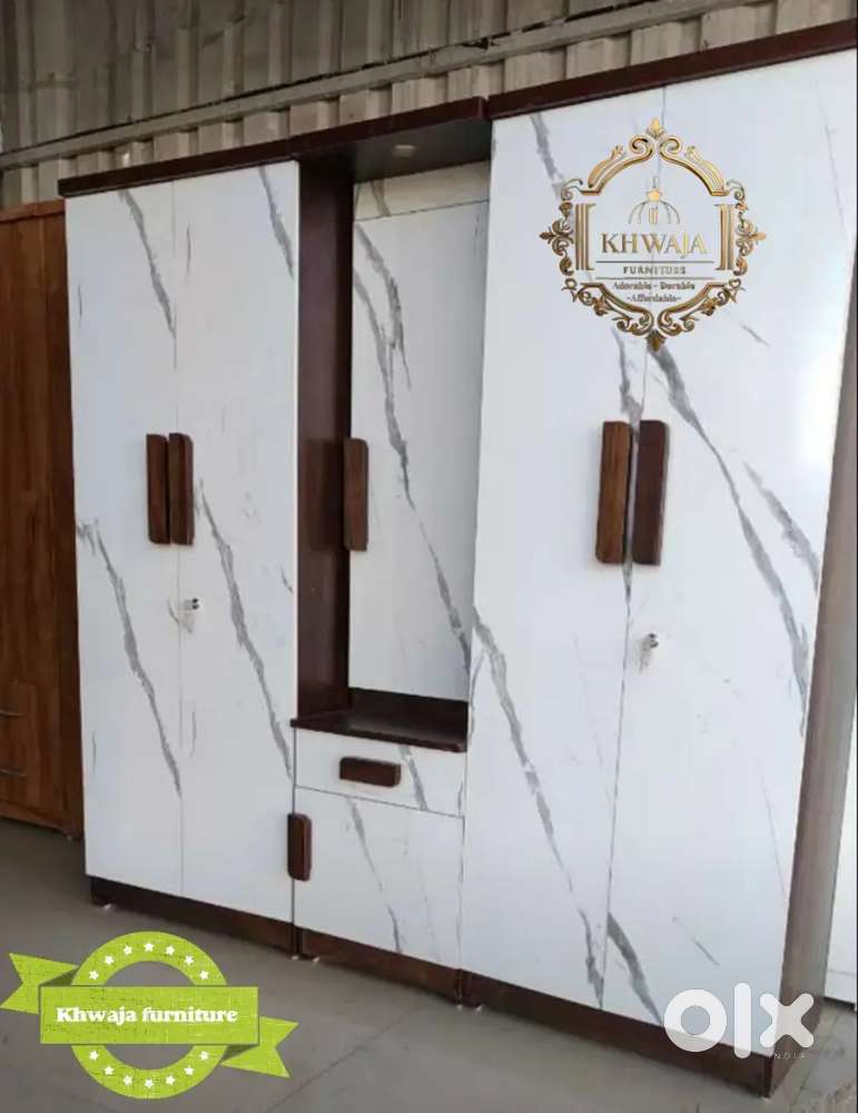 Khwaja furniture.  New Luxury Wardrobe.  Bajaj finance available.