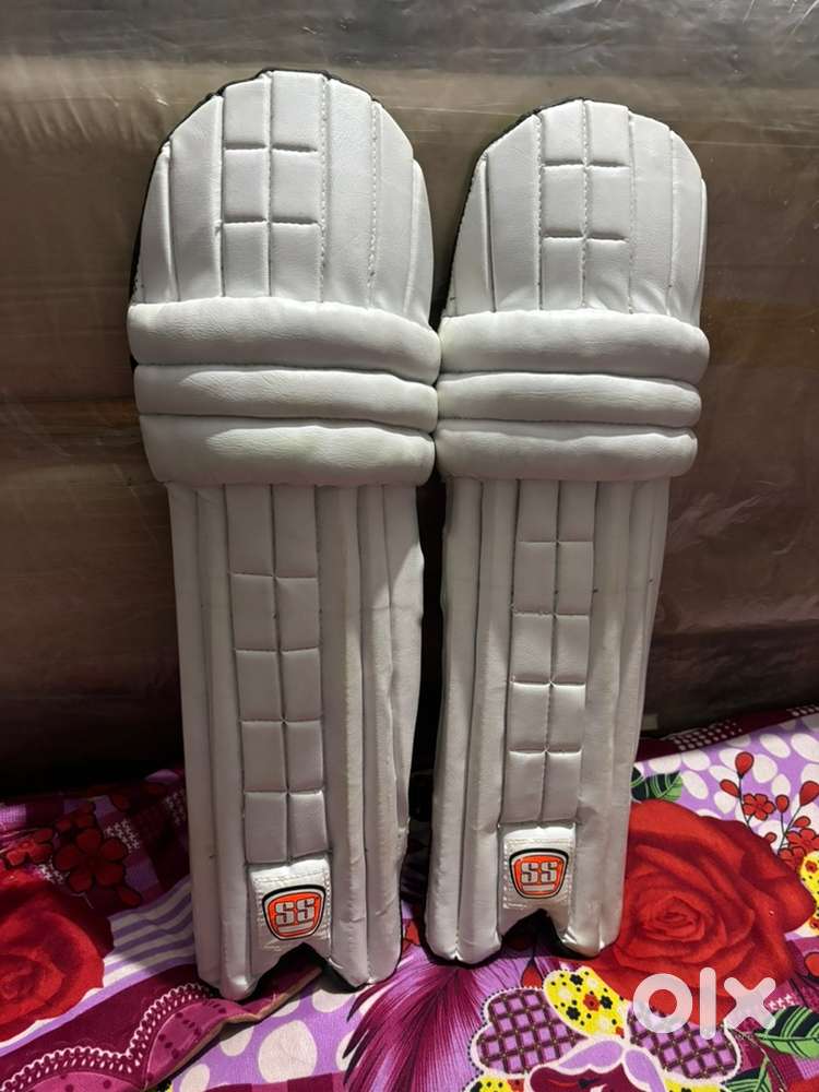 Leg guard and helmet