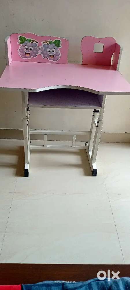 Study table and Sleepwell single bed mattress