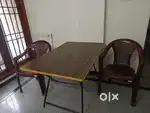 Second hand Table, chair and folding bed