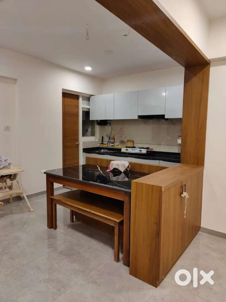 3BHK flat fully furnished for rent in in Saragan, Gandhinagar