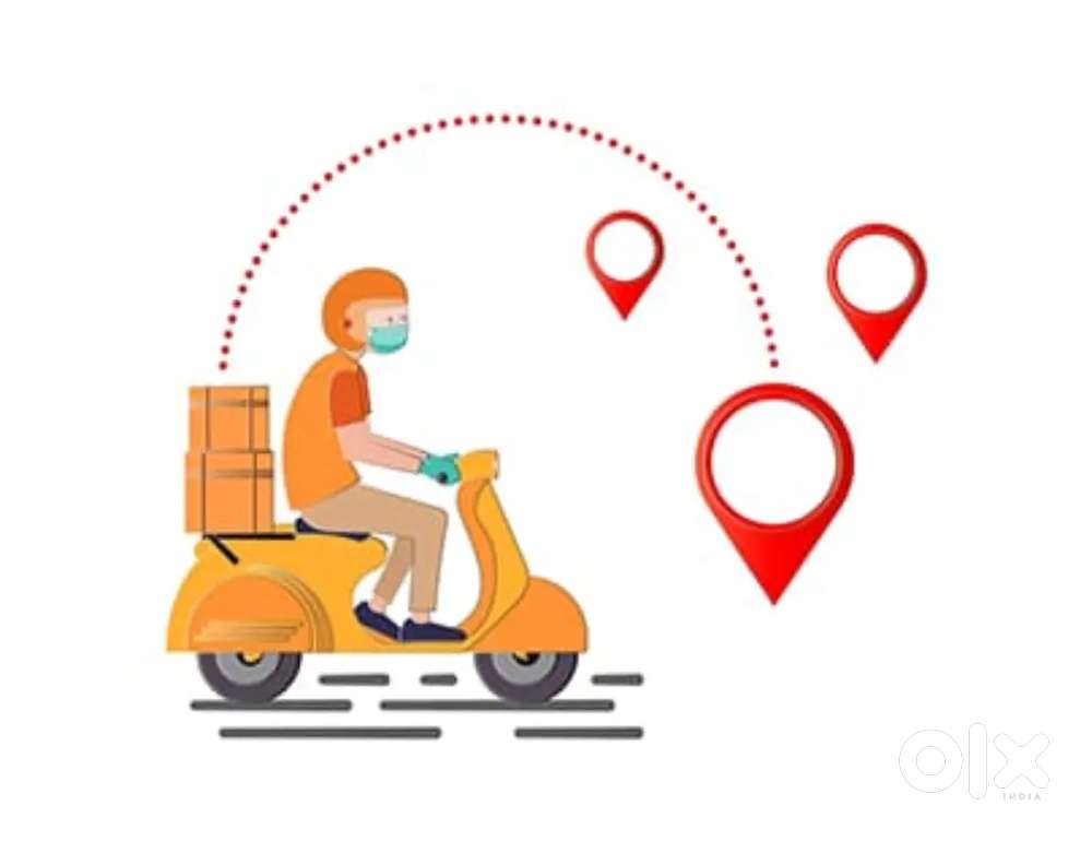 Free Job Parcel Delivery boys bike ride Ji