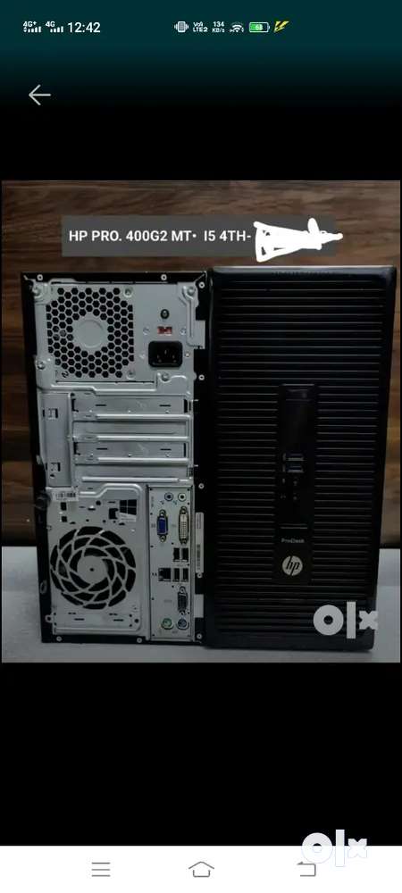 Hp prodesh Corei5 4thgen 8gbram 500gb harddisk 22 inches moniter