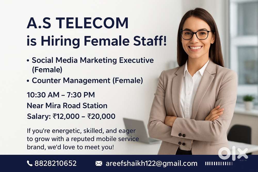 Female Data Entry/Telecaller Job in Mobile Repair Shop - Call Now!