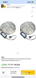 200Leds Patta Light multicolor brand new