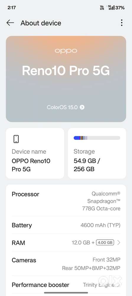 Oppo reno 10 pro 5g