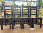 Set of 4 Wooden Chairs – Strong & Durable