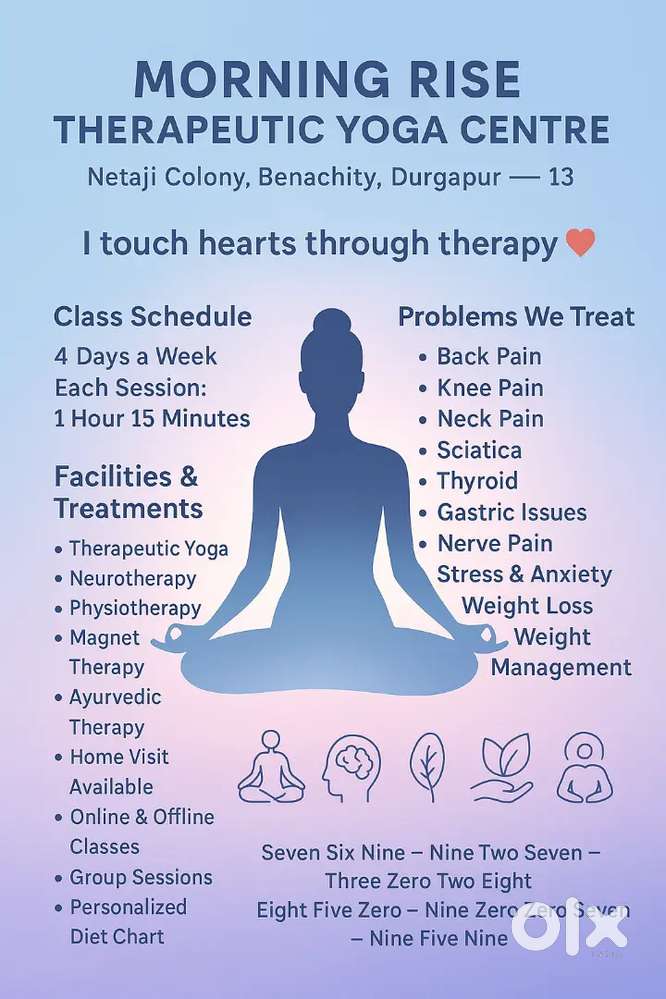 Therapeutic Yoga, Neurotherapy & Physiotherapy Services –Home & Centre