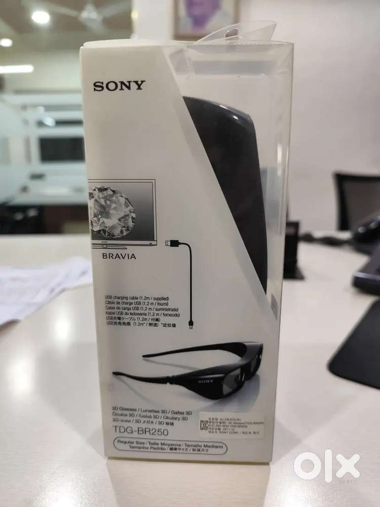 Sony 3D Glasses - 3 Nos TDG-BR250 for 3D Bravia TVs