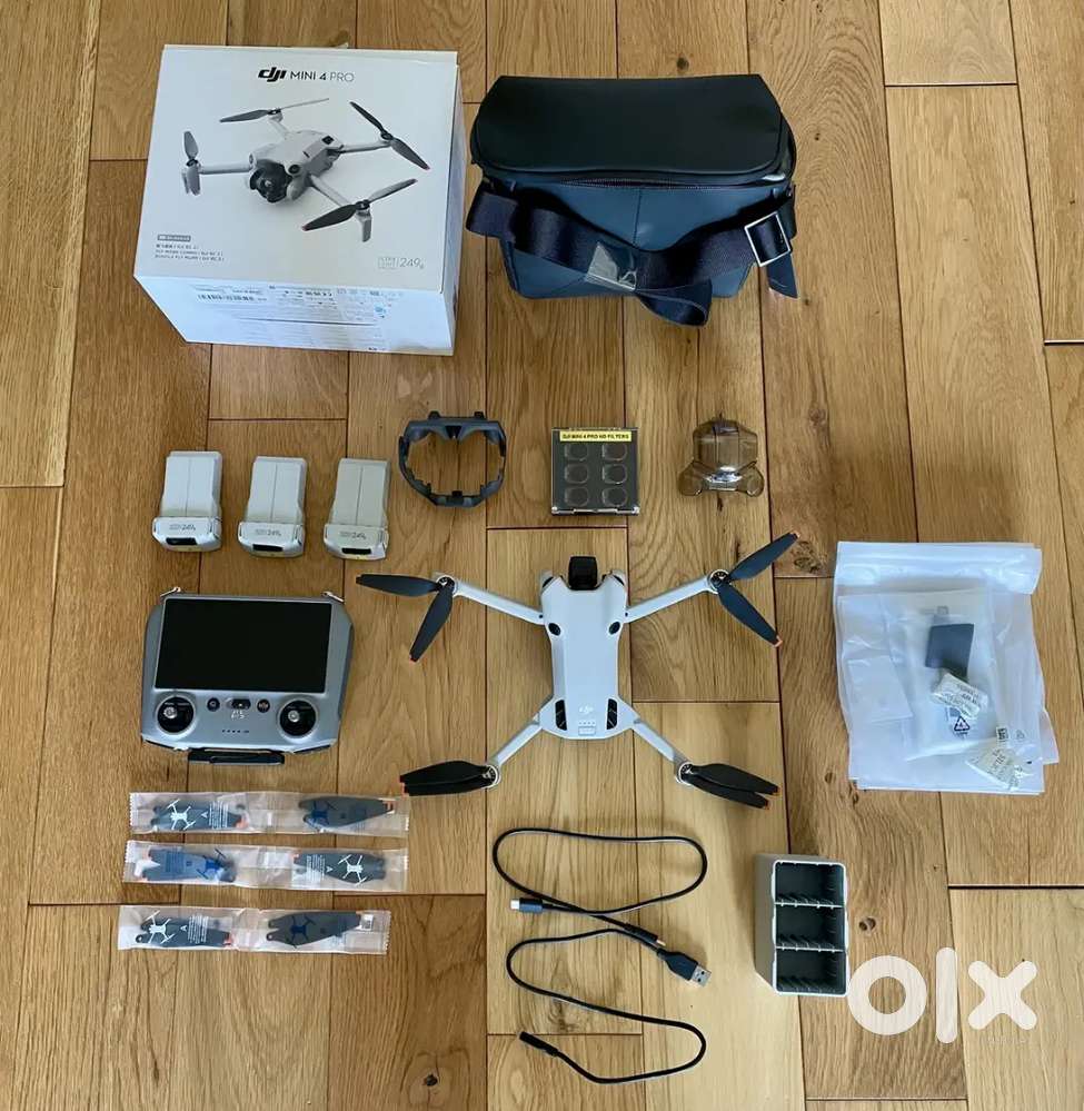 DJI Mini 4 Pro Fly More Combo Camera Drone (with RC 2 Remote)