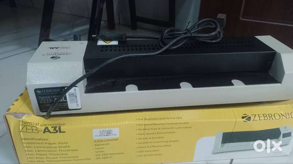 ZEBRONICS LAMINATION MACHINE