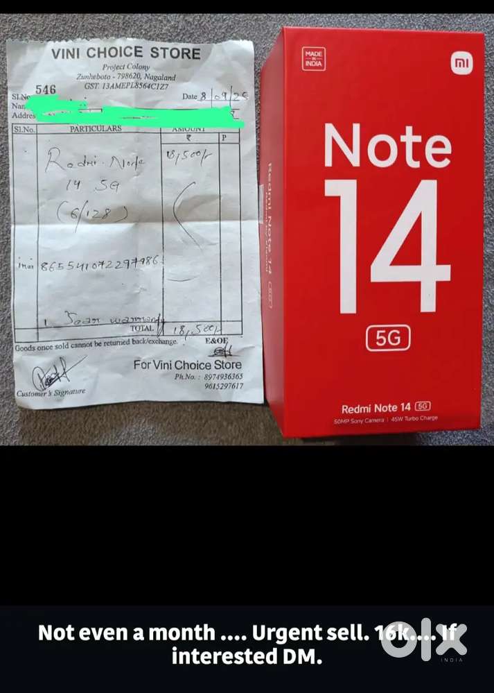Redmi note 14 5g. 6/128gb.