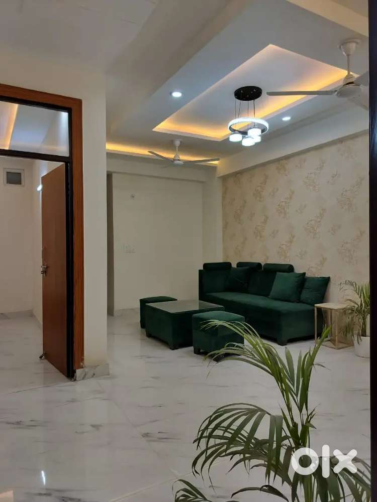 Sami furnished 2bhk flat 1100sqft size new project ready to move