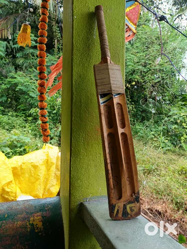 Cricket bat with Rishabh pant signature
