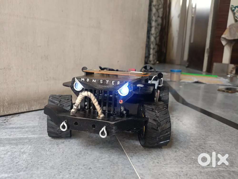 Handmade jeep and tractor