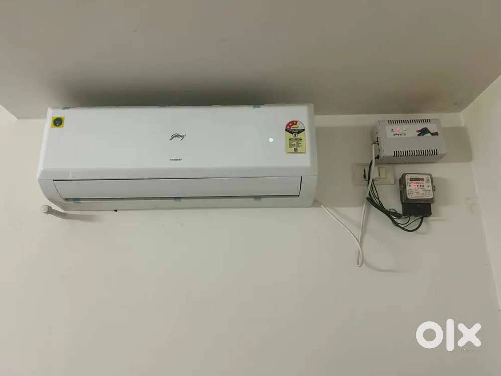 GODREJ 1.5 TON AC,WITH STABILIZER, METER AND COPPER WIRING