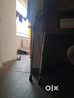 Crutches for leg fracture, leg operation etc
