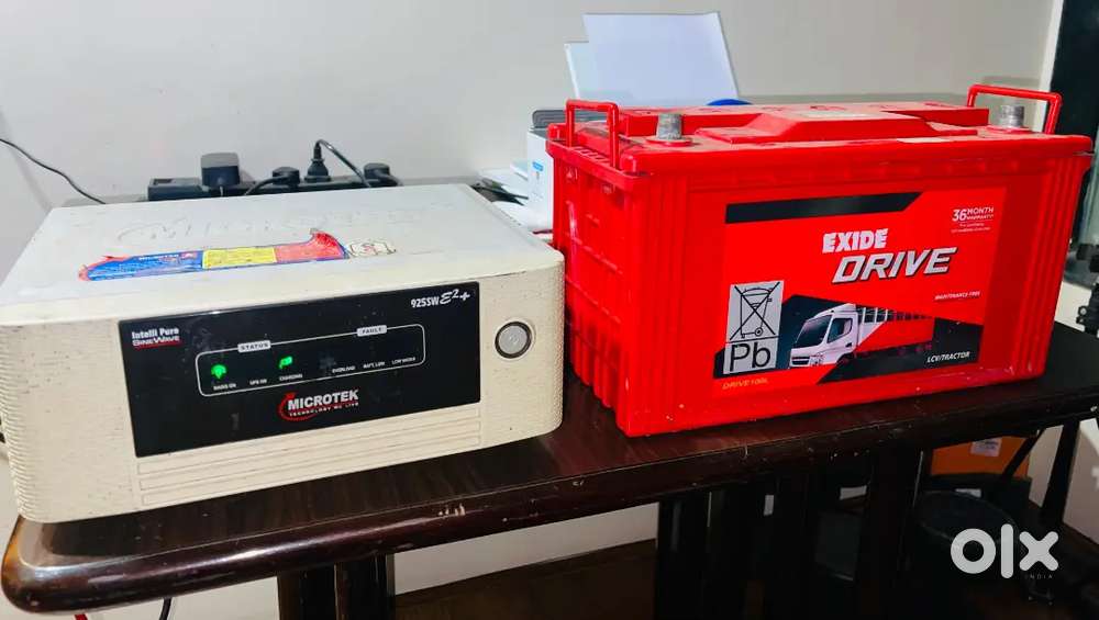 Inverter with Battery Combo - Only 10 Months. Old Excellent Condition