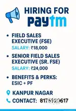 FIELD SALES EXECUTIVE FOR PAYTM