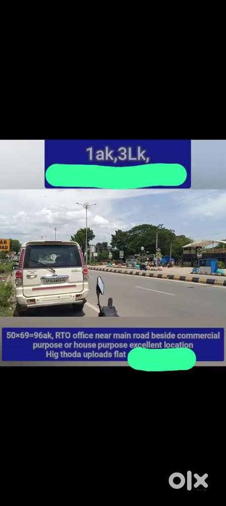 1ak,3Lk 
50×69 96ak  RTO office near main road beside