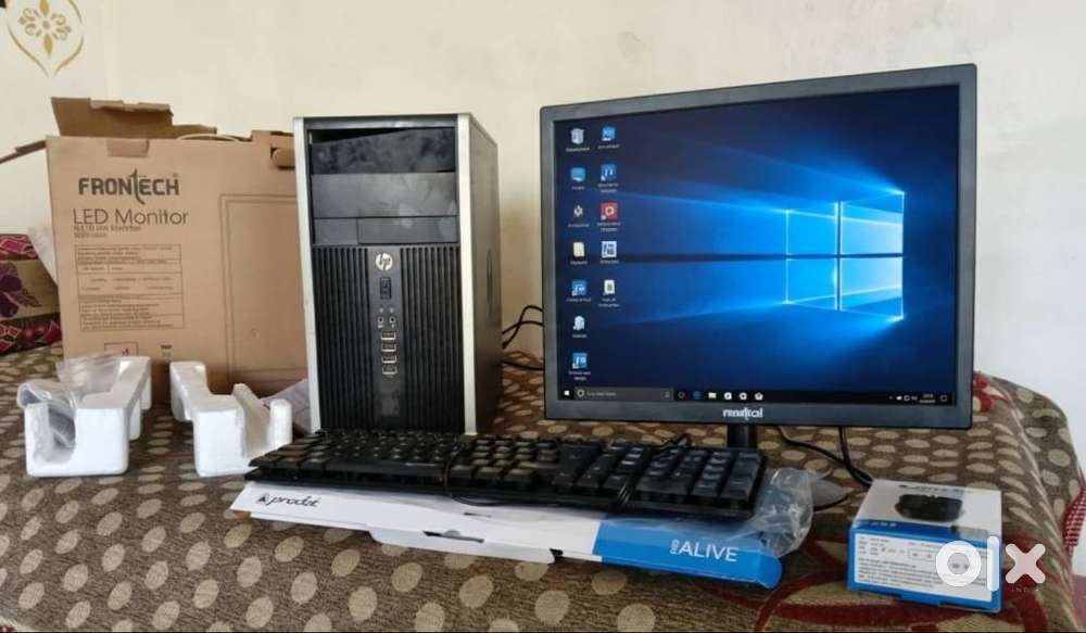 HP i5, 8 gb RAM ,ssd 128 gb ,250 gb hdd with LED Monitor