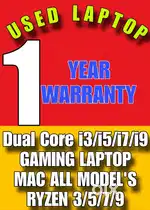 USED LAPTOP WITH 1 YEAR WARRANTY MAC M1 M2 ALL AVAILABLE