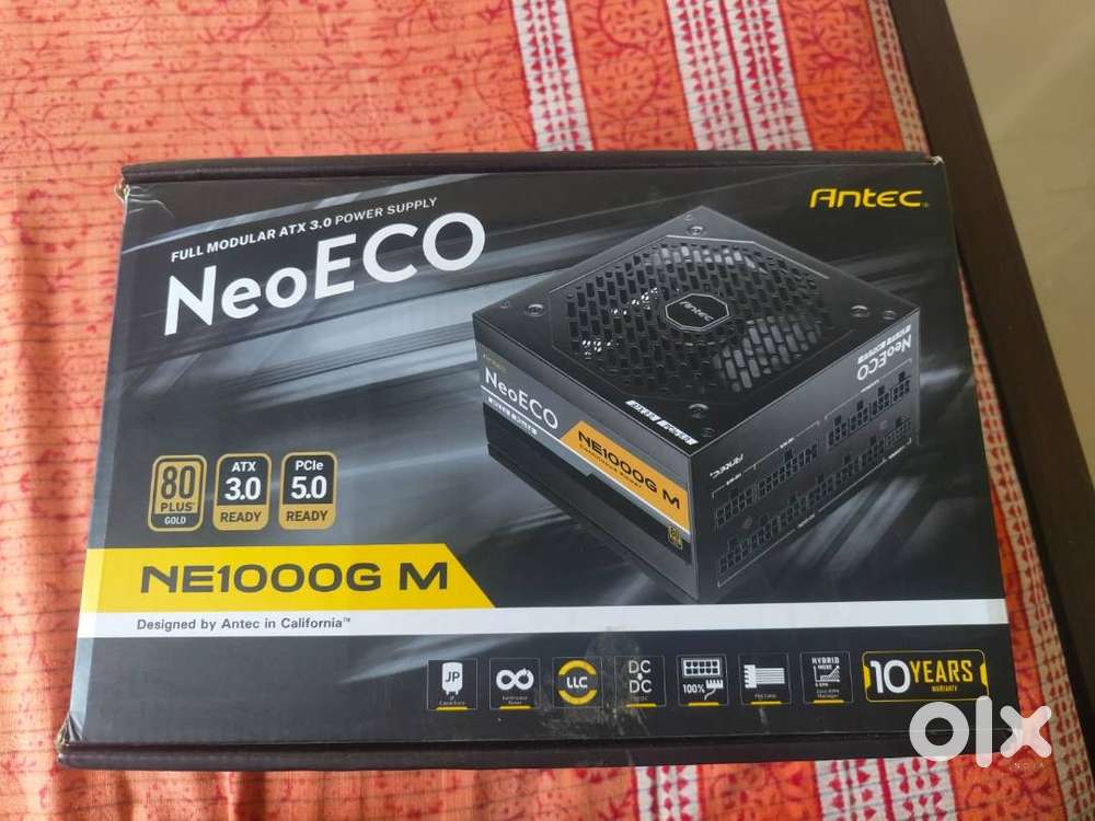 Antec 1000NeoEco 80+ Gold ATX 3.0, PCIE 5.0 PSU Power Supply
