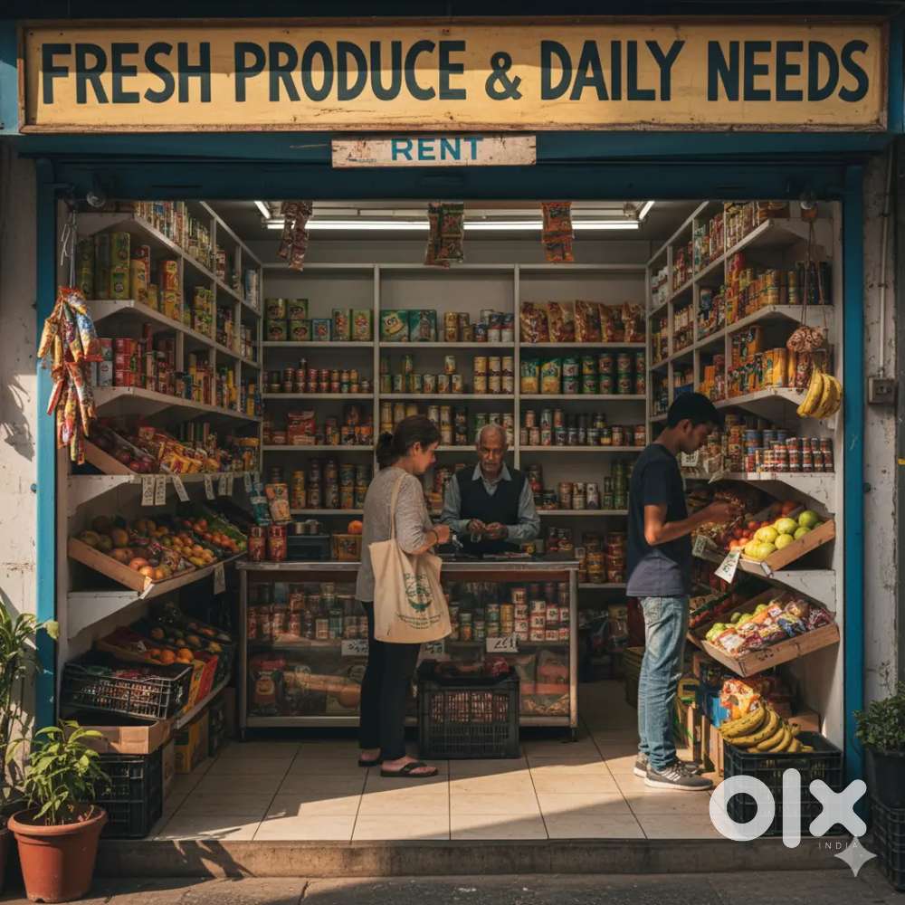 Shop and house for rent, shop only for grocery shop