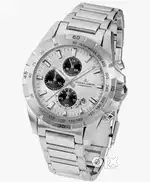 Imported Brand Jacques Lemans Silver Panda Chronograph Watch for Men.