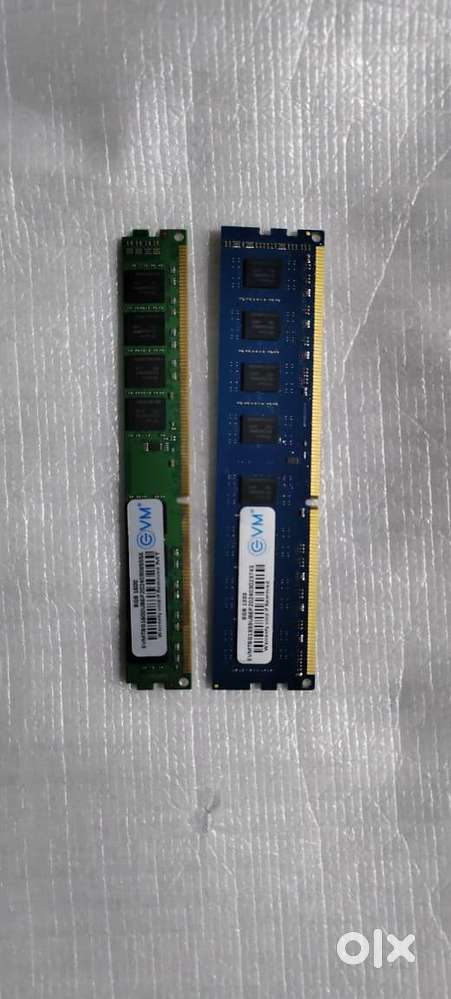 2 8 GB DDR3 RAMs for sale.