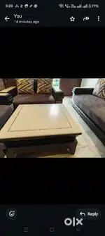 7 SEATER SOFA AND TABLE