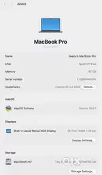 Apple mac book pro m1 max 32 gb ram