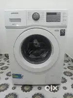 Samsung diamond drum front load 5.5kg capacity white colour with bill