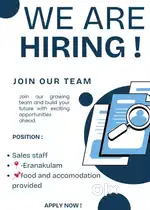 Sales staff- , muvattupuzha eranakulam