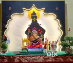 Ganpati Bappa Decoration Setup
