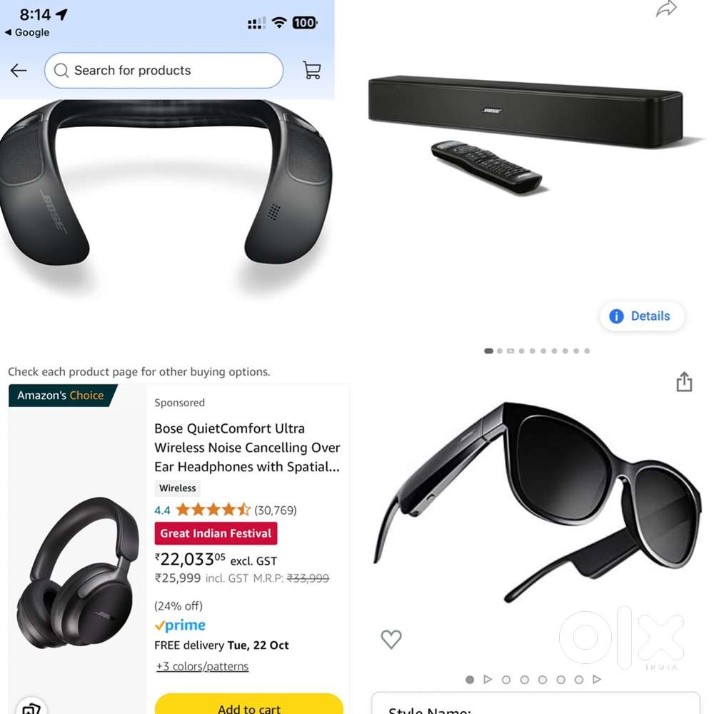 Bose Sopranos Audio Frames Cat Eye Sunglasses by bose Gen 2 Model