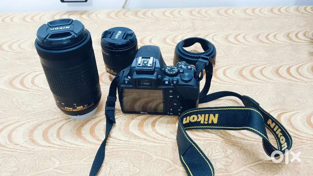 Nikon DSLR camera with 70-300mm wide angle and 18-55mm kit lens 7