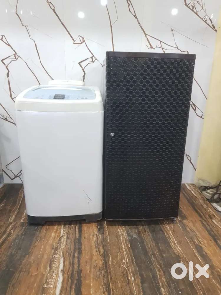 Kelvinator single door refrigerator & samsung automatic washing machne